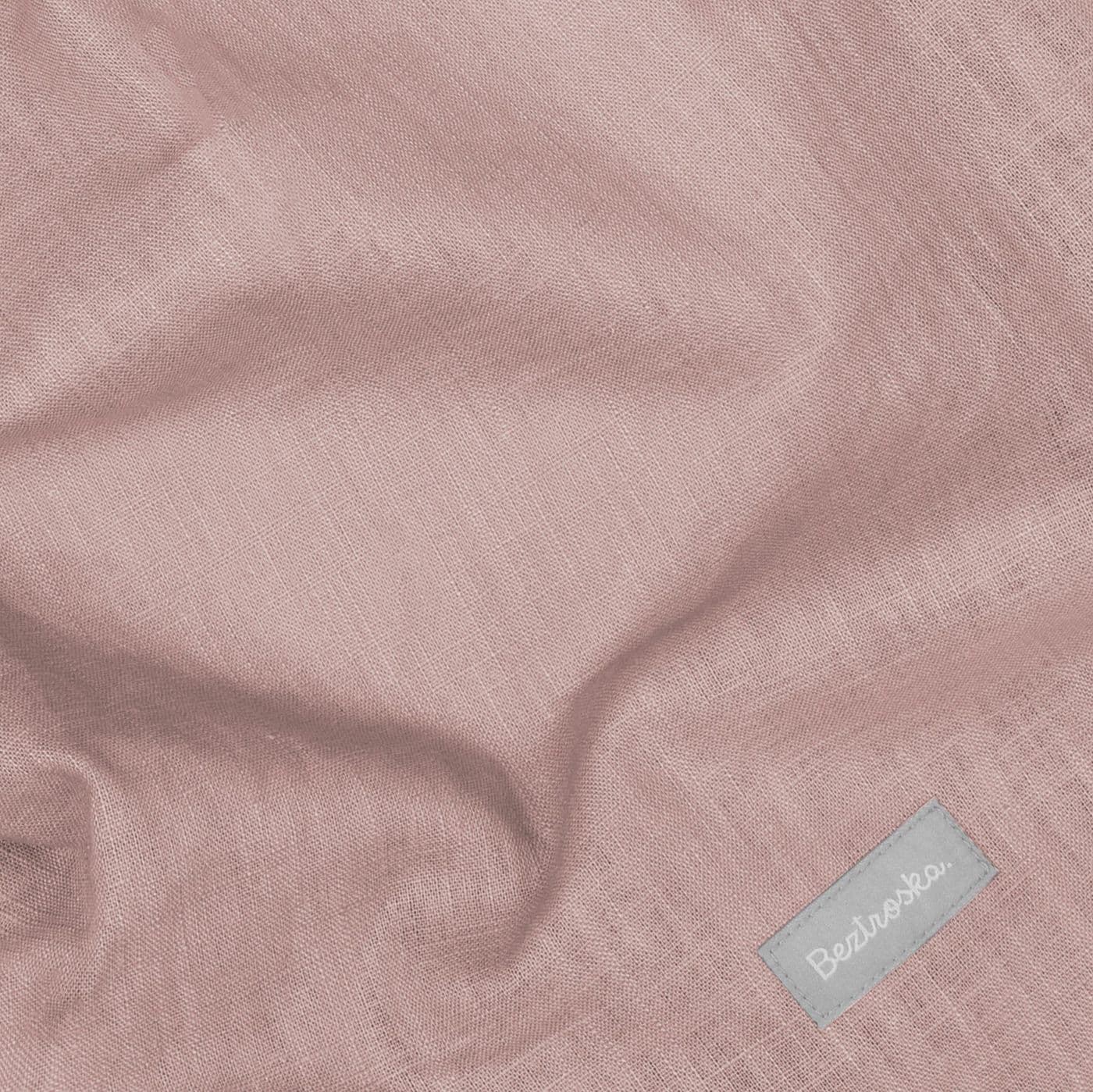 Linen Carrycot/bassinet fitted sheet 80x35 cm