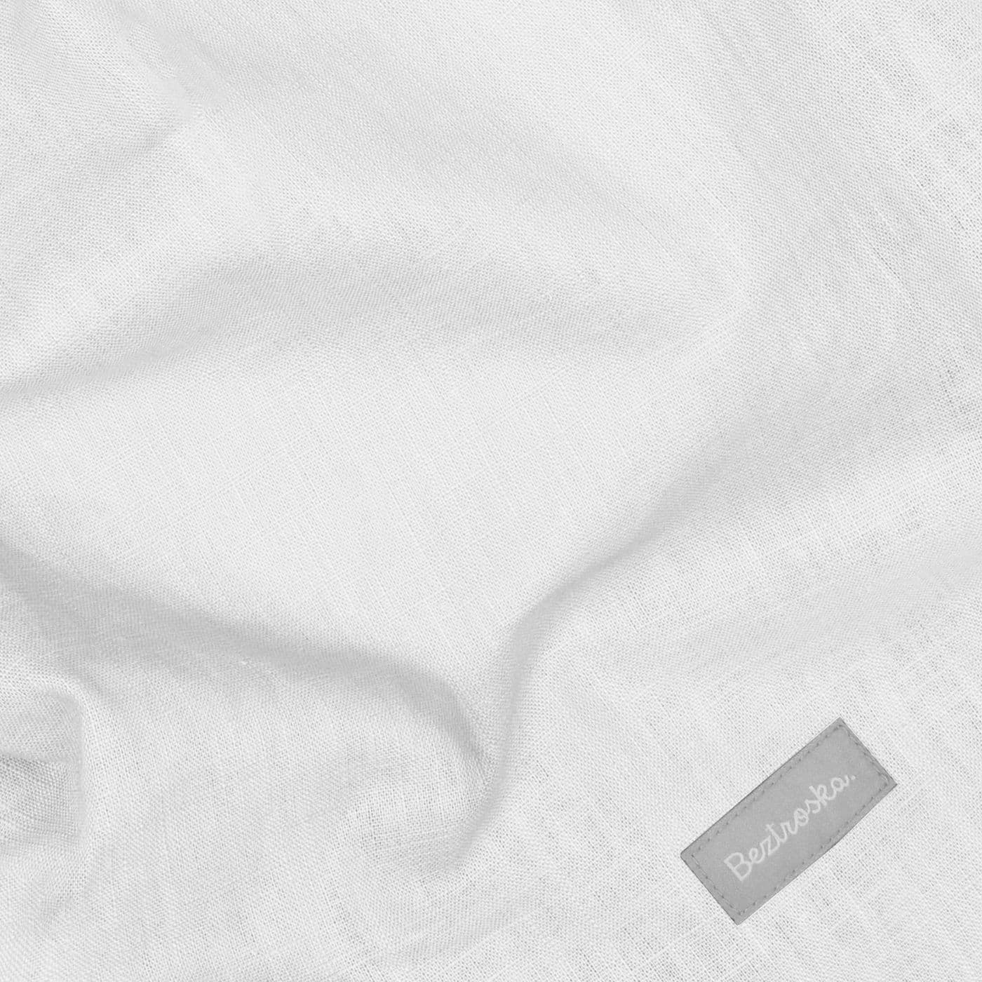 Linen Carrycot/bassinet fitted sheet 80x35 cm