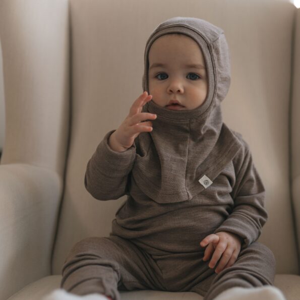 Koszulka longsleeve dziecięca 100% merino naturalna, miękka, mulesing‑free