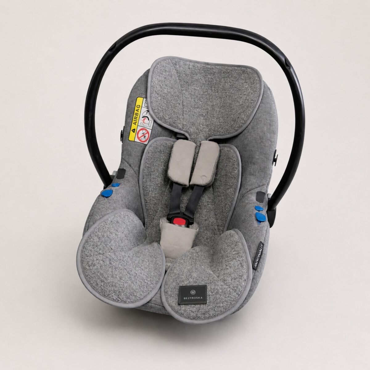 Wkładka do fotelika z wełny merino 0-13 / 0-18 kg 3D mesh